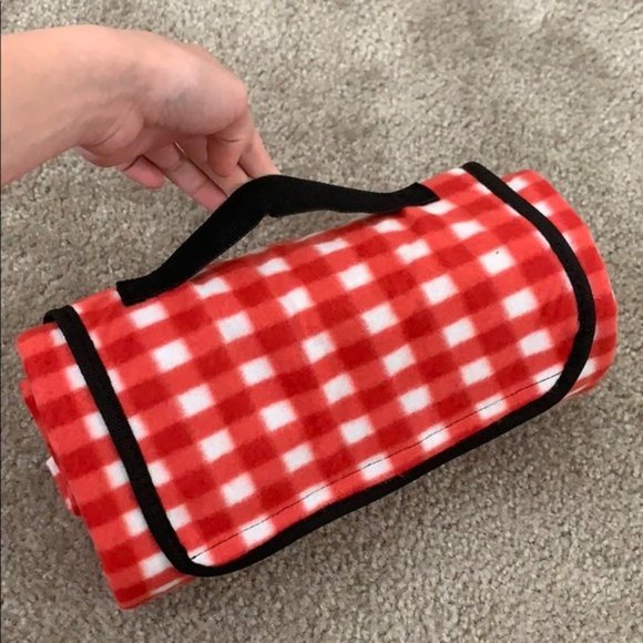 Other - Name Your Price!!!!😀Plaid Picnic Red Foldable Blanket NWOT